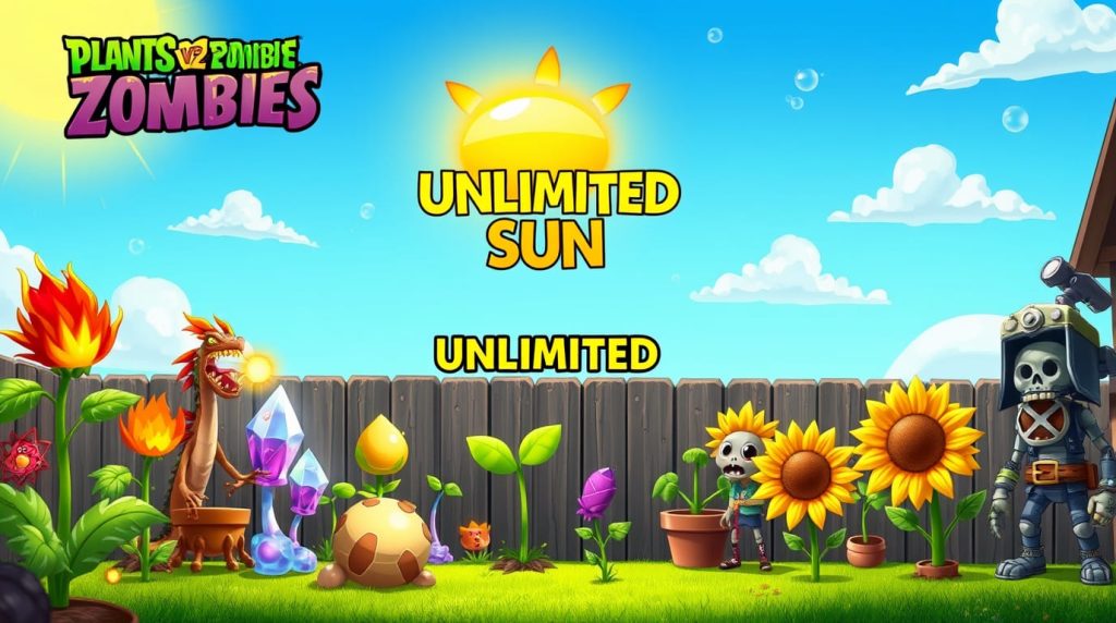 get unlmited sun on Plants vs zombie