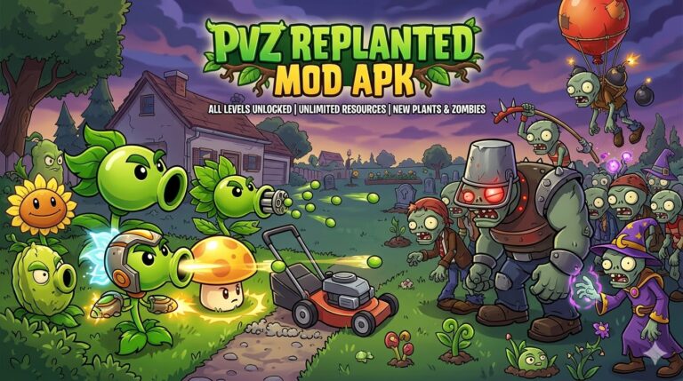 Download PVZ replanted Mod Apk for Android and iOS