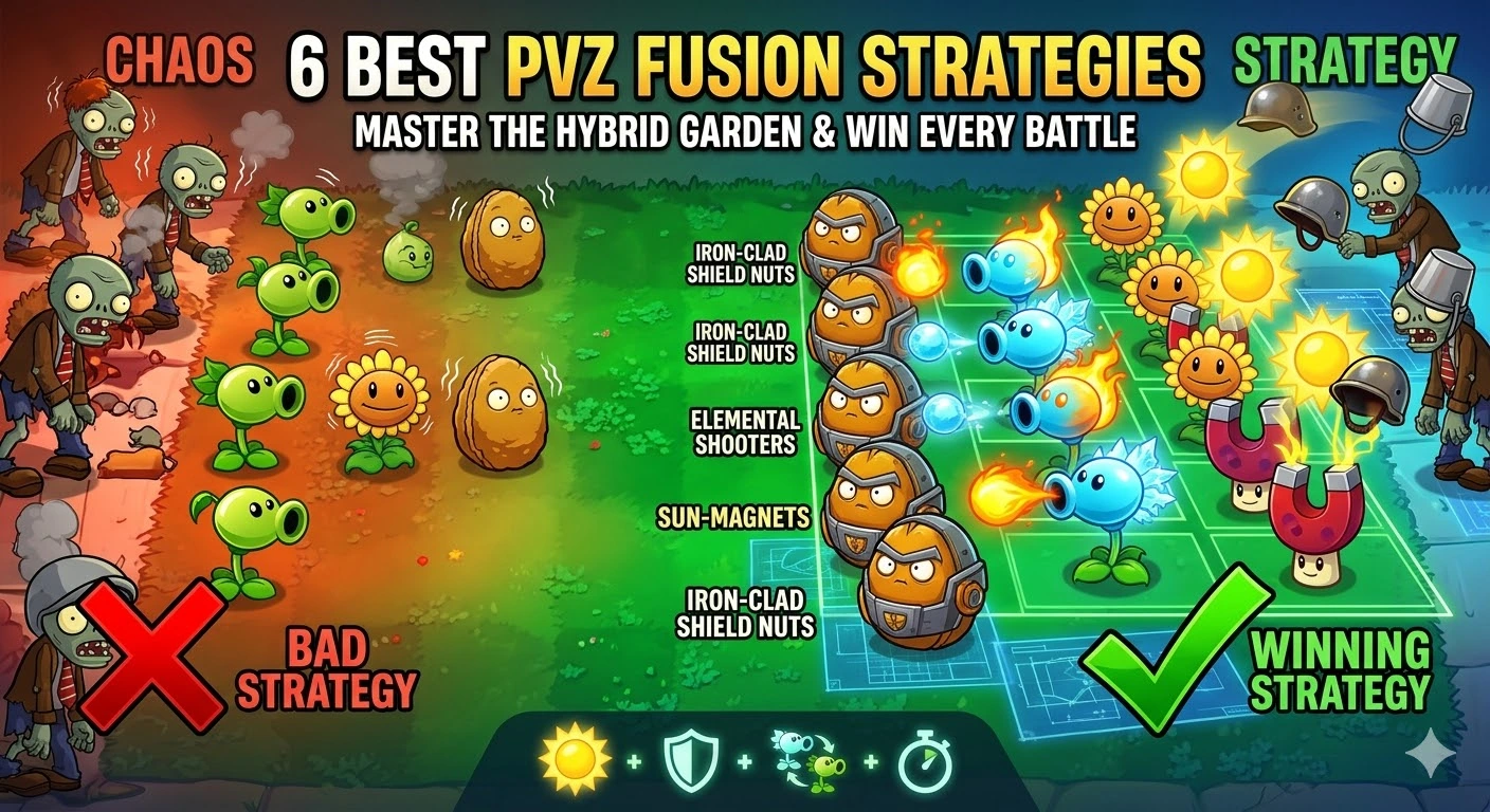 PvZ Fusion Strategies to win game faster